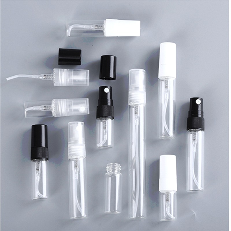 Glass Perfume Sample Bottle with Spray Pump Makeup Sets Essential for Luxurious Touch