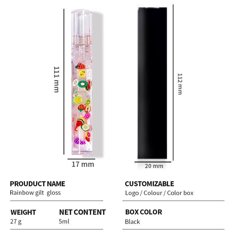 Children's Moisturizing Lip Oil Transparent Organic Moisturizing Neutral Fruit Lip Gloss