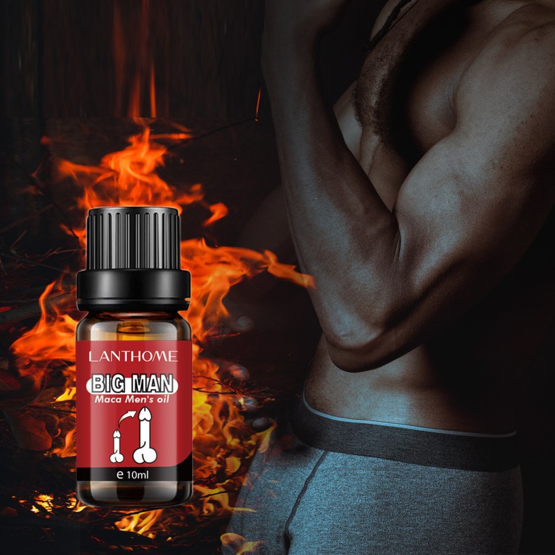 Maca Herbal Men's Oil - Prostate Care, Penis Growth Support - Natural Private Parts & Body Massage Essential Oil