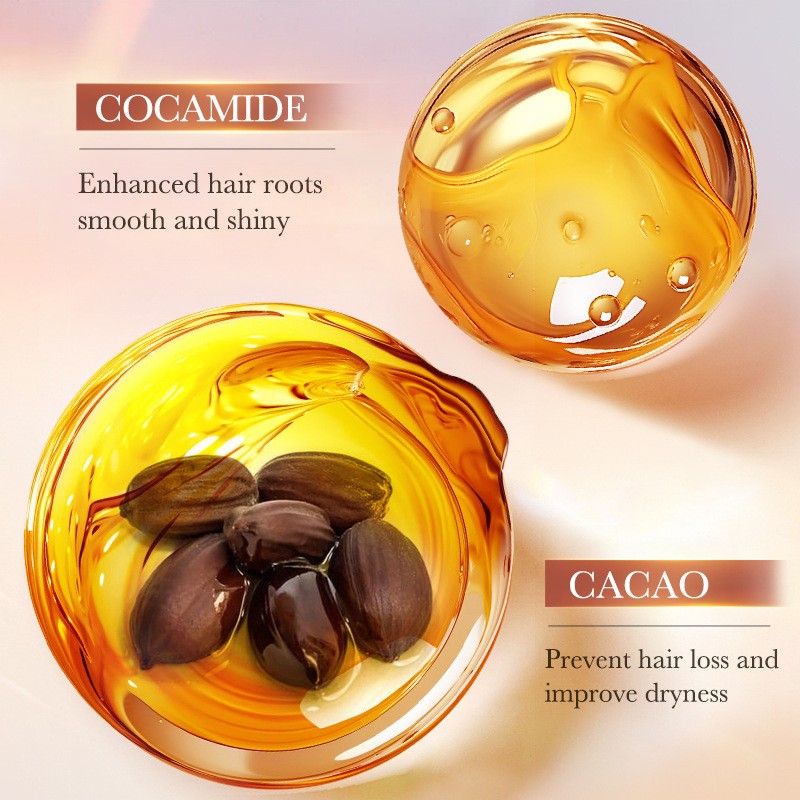 For SADOER Cocoa Butter Anti-Hair Loss Shampoo and Conditioner Cream Form Cleanser