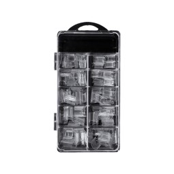 100 Pieces of Nail Art Hydrotherapy Water Filled Nail Art Patches Hollow Artificial Nails