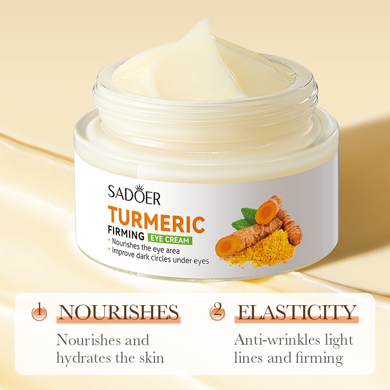 Turmeric Eye Cream Moisturizes and Improves Dark Circles Eye Lines Eye Bags Around