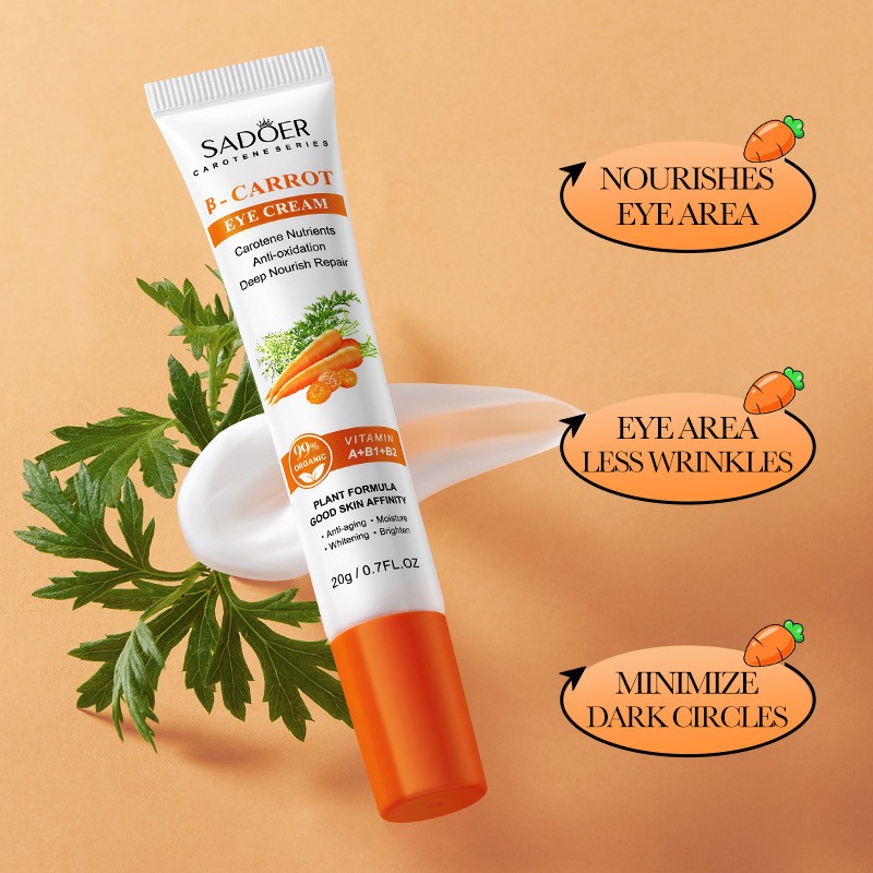 20g Moisturizes and Improves Dark Circles Eye Lines and Eye Bags Carrot Eye Cream