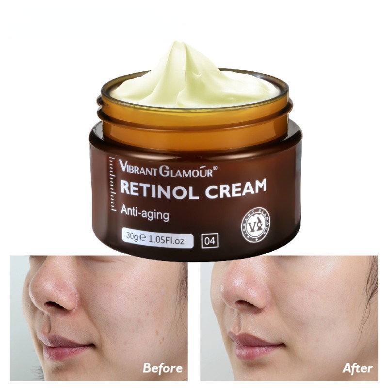 30g Firming Anti-Wrinkle Brightening Retinol Cream Collagen Kojic Acid Ginseng Salicylic Acid Cactus Ganoderma Jojoba Oil