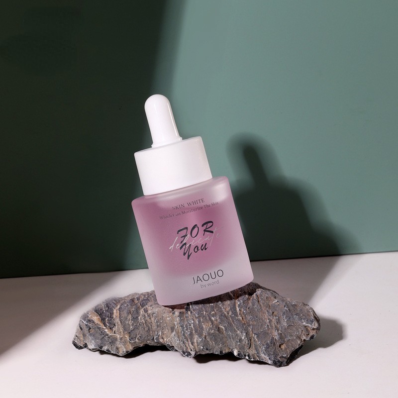 New 30ml Spot Green Cosmetics Thick Bottom Serum Bottle Glass Liquid Bottle Dropper Bottle