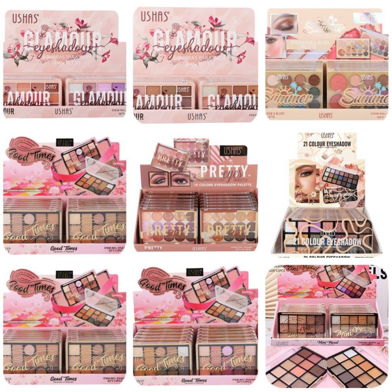 Multi-style Multi-color Matte Pearlescent Eye Shadow Blush Color Makeup Plate