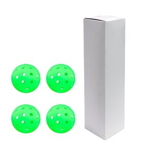 Outdoor Pickleball Set Factory - OEM/ODM Custom High Quality Neon Green Outdoor Pickleball Set 4 Pack Seamless Practice Balls