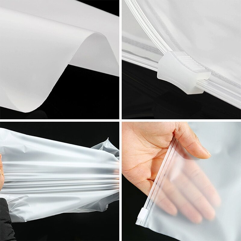 Plastic Packing Bags Factory - OEM/ODM Custom Logo Print Clothes Plastic Packing Bags Resealable Ziplock Bags Glossy