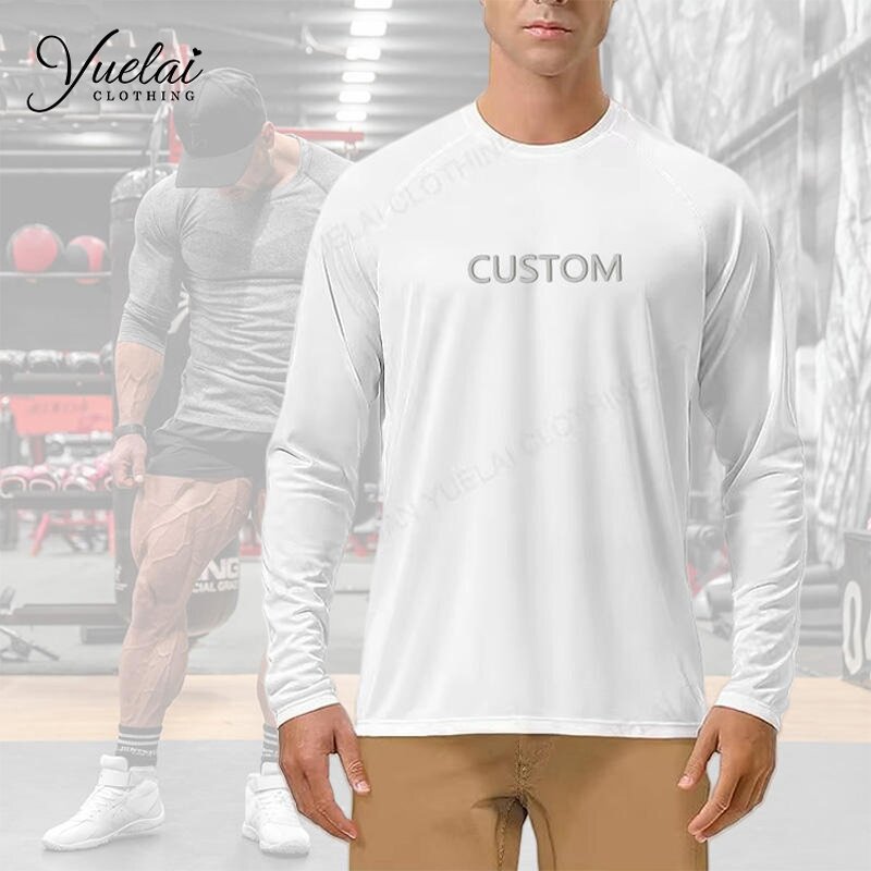 Men's Long Sleeve Shirt Factory - OEM/ODM Custom Men's Long Sleeve T-Shirts Slim Fit Modal Fabric Quick Dry Breathable