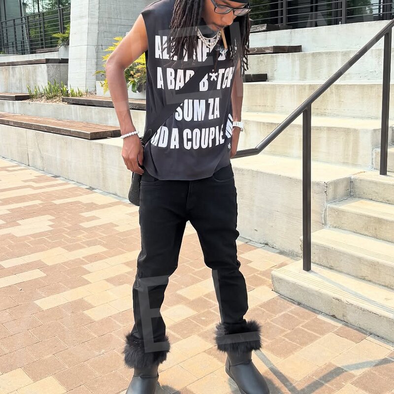 Cotton Vest Manufacturer - OEM/ODM Custom Logo High Quality Cotton Vest Silk Screen Printing Oversized Unisex Washed