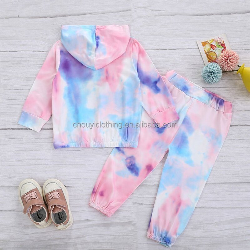 Kids Hoodies Set Manufacturer - OEM/ODM Custom Wholesale Casual Kids Hoodies Set Print Cotton Girl Pullover Hoodie Flannel