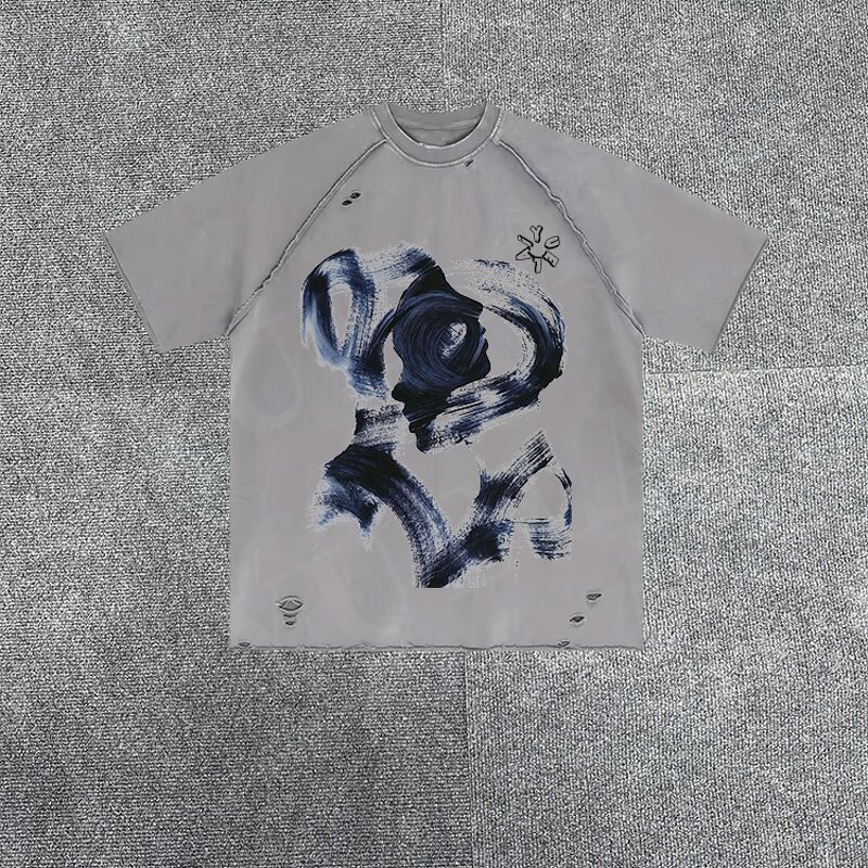 Acid Wash T-Shirt Factory - OEM/ODM Custom Clothing Manufacturers High Quality Men's Acid Wash T-Shirt 100% Cotton