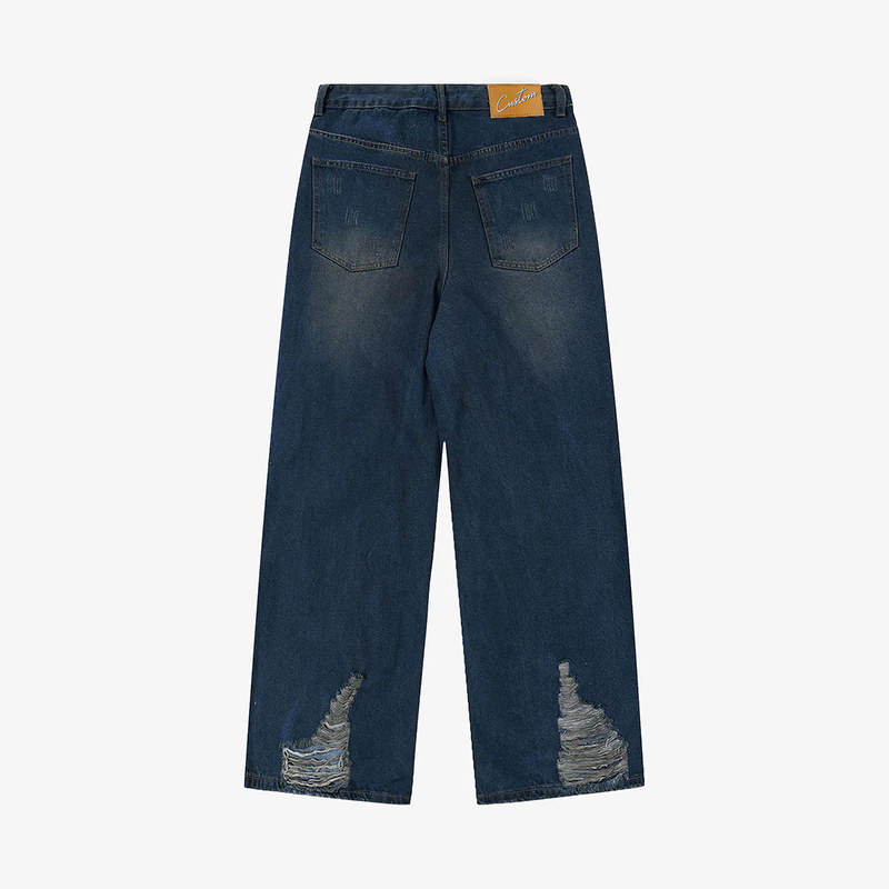 Jeans Manufacturer Factory - OEM/ODM Custom Jeans Manufacturer Hip Hop Dancer Embroiled in Stylish Jeans for Men Sustainable