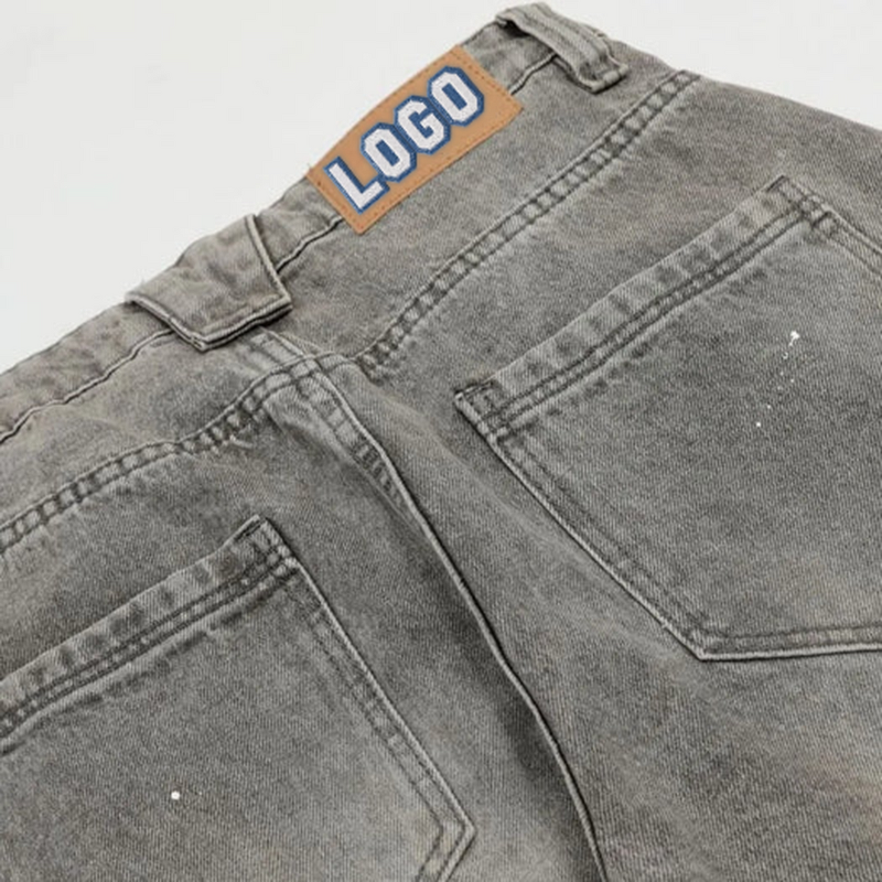 Custom Jeans Manufacturer - OEM/ODM Custom Jeans Manufacturer Custom Jeans Loose Fit for Folding Street Wear