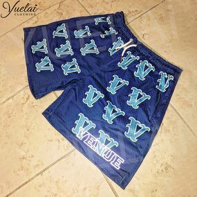 Full Print Graphic Mesh Shorts Factory - OEM/ODM Custom Logo Fashion Full Print Graphic Mesh Shorts Sports Casual Loose