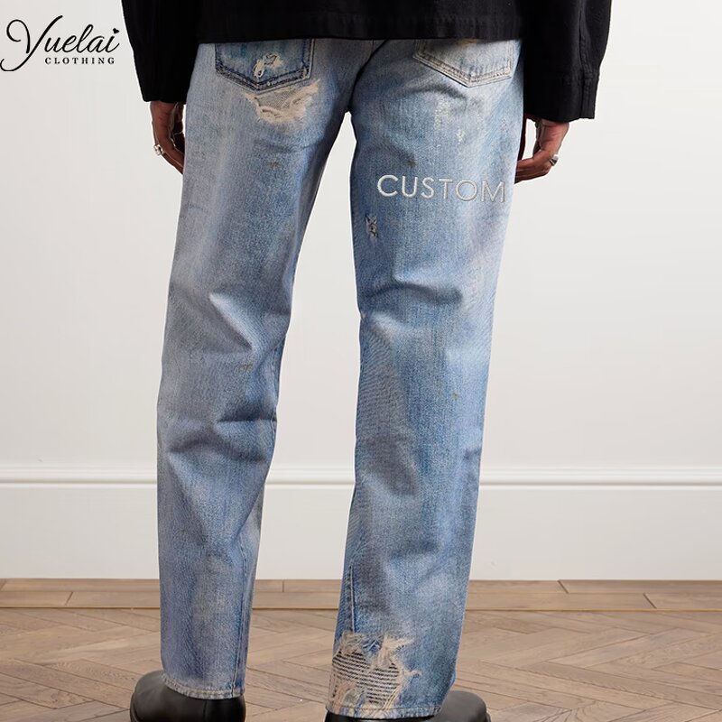 Vintage Men's Jeans Pants Manufacturer - OEM/ODM Custom High Quality Vintage Men's Jeans Pants Private Label Baggy Fit