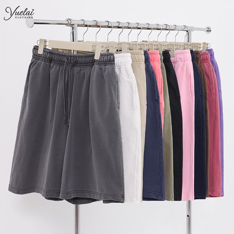 Shorts Manufacturer - OEM/ODM Custom Wholesale Eco-Friendly 320gsm 100% Cotton Vintage Wash Shorts