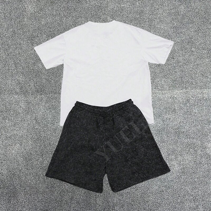 Men's T-Shirt Shorts Set Factory - OEM/ODM Custom High Quality Men's 100% Cotton Fashion Digital Printed Short Sleeve Set