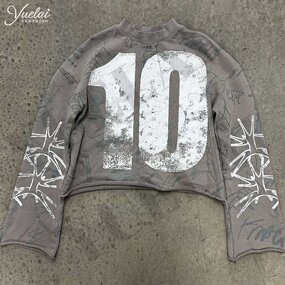 Men's T-Shirt Manufacturer - OEM/ODM Custom Men's Waffle Dropped Shoulder Full Digital Printing Heavy Seamless Waffle