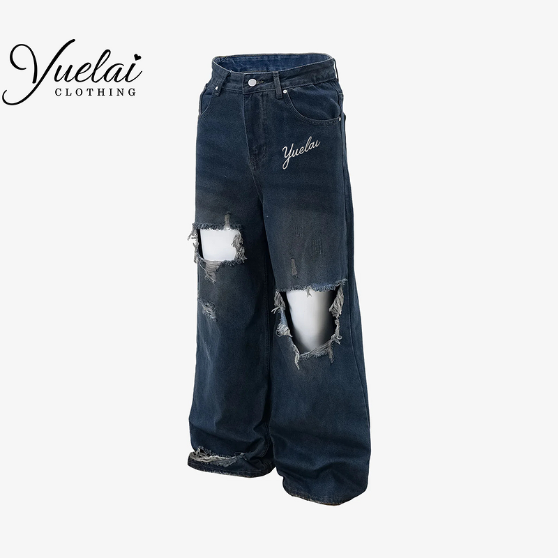 Jeans Manufacturer Factory - OEM/ODM Custom Jeans Manufacturer Hip Hop Dancer Embroiled in Stylish Jeans for Men Sustainable