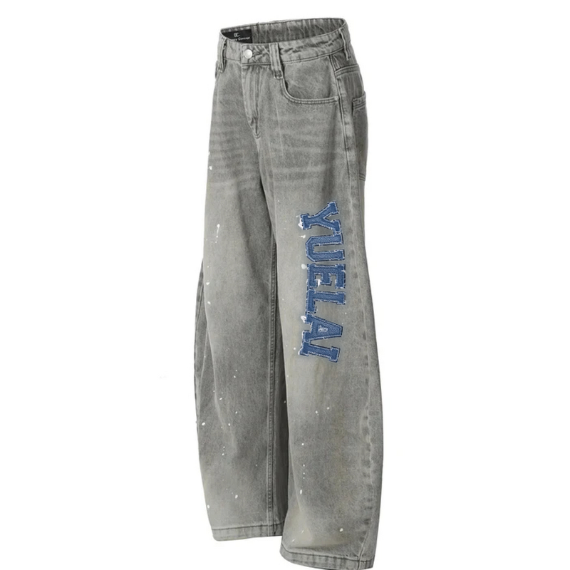 Custom Jeans Manufacturer - OEM/ODM Custom Jeans Manufacturer Custom Jeans Loose Fit for Folding Street Wear