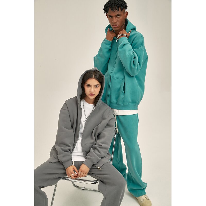 Zipper Hoodies Manufacturer - OEM/ODM Custom Logo Print Zipper Hoodies Unisex Blank Fleece Sweater