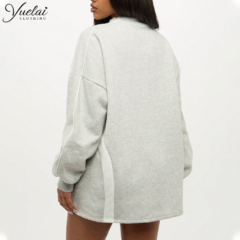 Crew Neck Hoodie Factory - OEM/ODM Custom Logo Breathable Crew Neck Hoodie Women Fitness Pullover Unisex