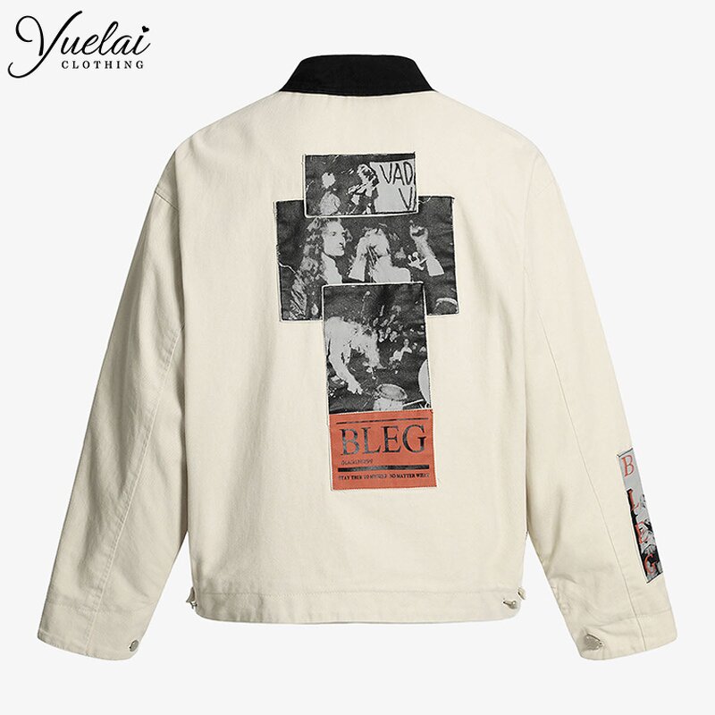 Men's Jacket Factory - OEM/ODM Custom Clothing Manufacturers Winter Autumn Logo Men's Jacket Loose Zipper Casual Fashion