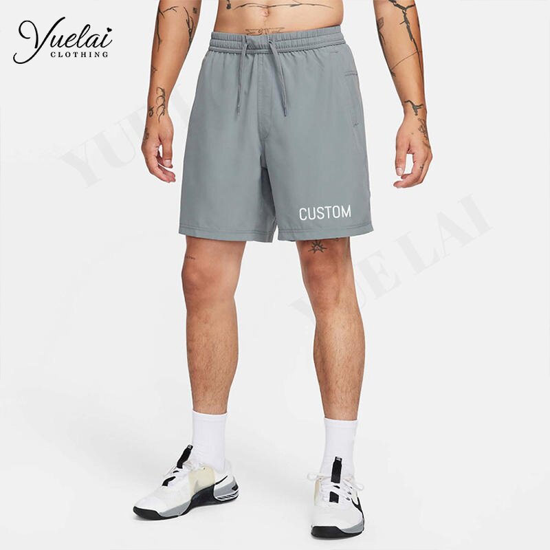 Men's Gym Shorts Factory - OEM/ODM Custom Men's Unlined Gym Shorts Quick Dry Breathable Elastic Waist Pocket Sports