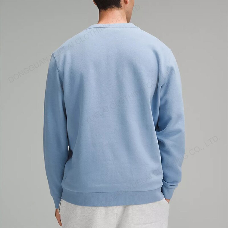 Crewneck Sweatshirts Factory - OEM/ODM Custom Vendor Logo Print Men's Clothing Streetwear Plain Cotton Crewneck Sweatshirts