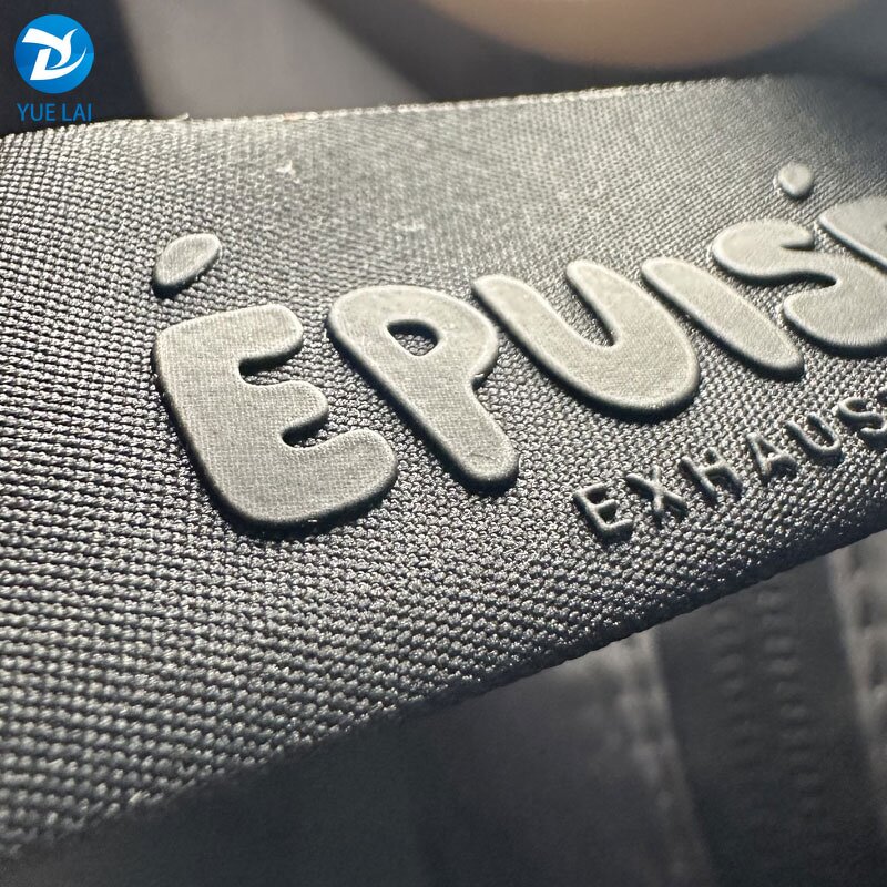 Silicon Woven Label Manufacturer - OEM/ODM Custom Clothing Logo Manufacturer 3D Silicone Embossed Woven Label for Hang Tag