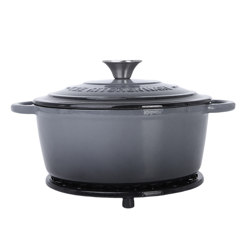 Enamel Stew Pot Set Factory - OEM/ODM Custom New High-Color Value Enamel Binaural Stew Pot Set Non-Stick Metal Steel