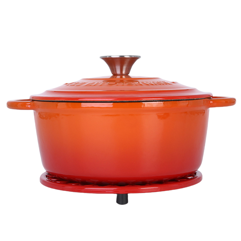 Enamel Stew Pot Set Factory - OEM/ODM Custom New High-Color Value Enamel Binaural Stew Pot Set Non-Stick Metal Steel