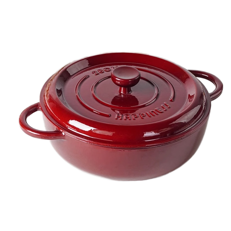 Cast Iron Stew Pot Set Factory - OEM/ODM Custom 28cm Classic Multi-Functional Cast Iron Stew Pot Set Large Capacity