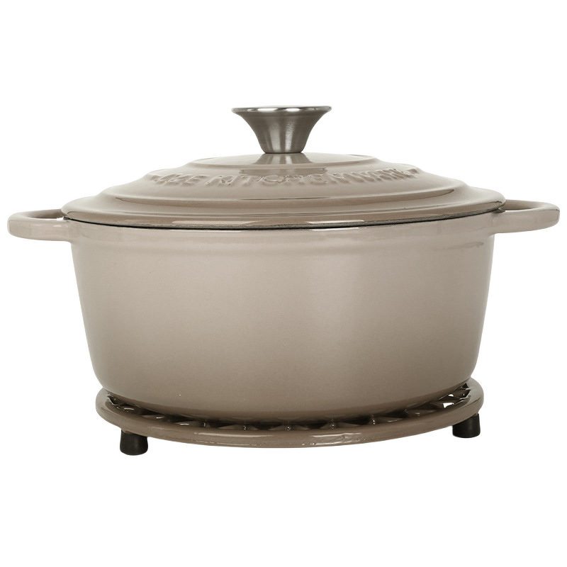 Enamel Stew Pot Set Factory - OEM/ODM Custom New High-Color Value Enamel Binaural Stew Pot Set Non-Stick Metal Steel