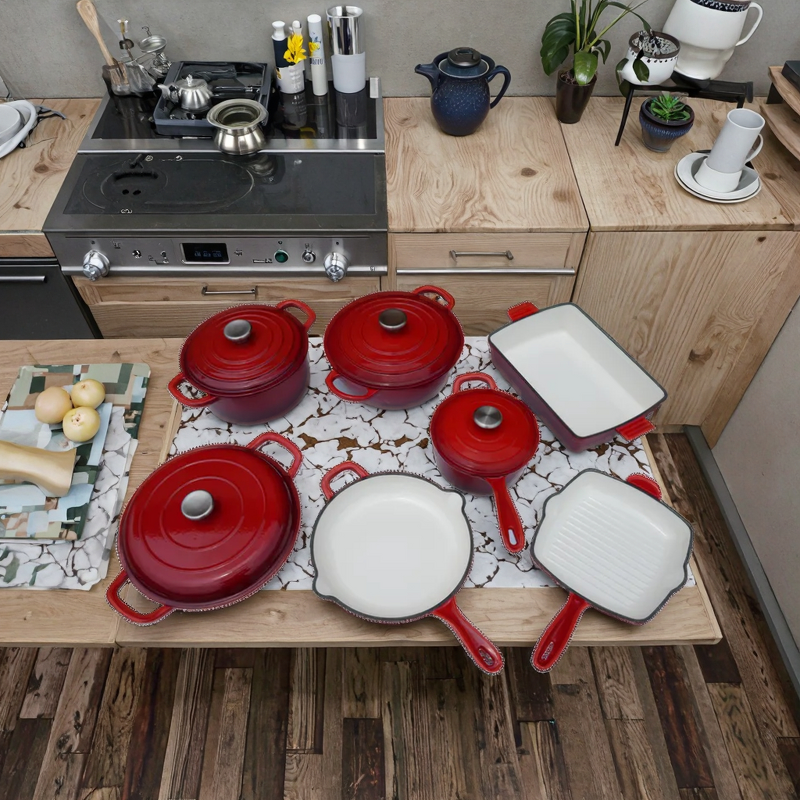 Enameled Cast Iron Dutch Oven Manufacturer - OEM/ODM Custom Classic Design Enameled Cast Iron Dutch Oven Non-Toxic Oven Safe