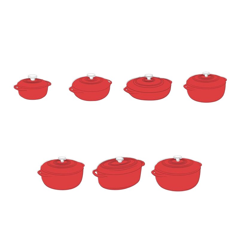 Cast Iron Casseroles Manufacturer - OEM/ODM Custom Hot Sale Cast Iron Casseroles Non-Stick Enamel Coating Dutch Oven