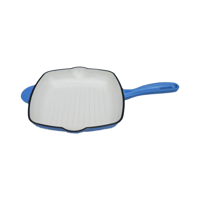 Cast Iron Grill Dutch Oven Factory - OEM/ODM Custom 30cm Eco-Friendly Cast Iron Grill Dutch Oven Square Enameled Saute Pans