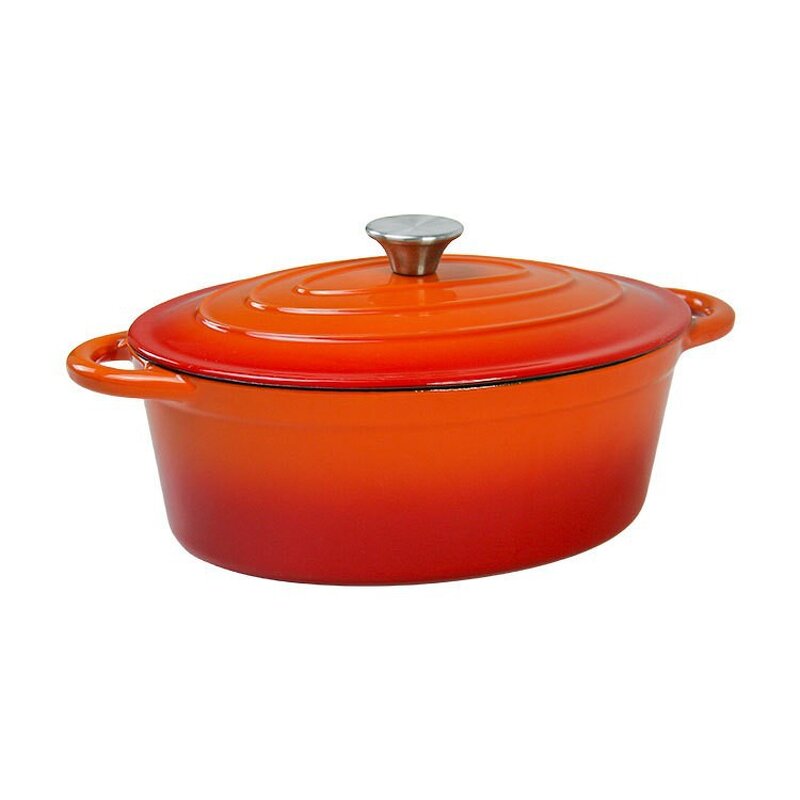 Enameled Cast Iron Dutch Oven Manufacturer - OEM/ODM Custom 8QT Large Enameled Cast Iron Dutch Oven Metal Oval Pot