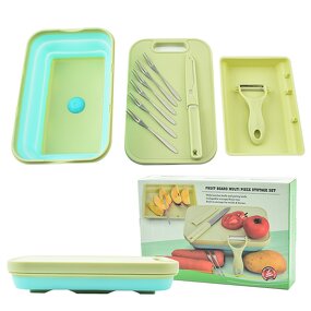Foldable Colander Chopping Board Manufacturer - OEM/ODM Custom Kitchen Multifunction Vegetable Tools Foldable Silicone Colander Board