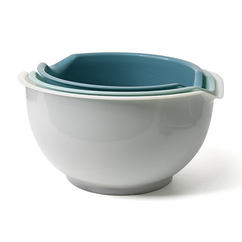 Nesting Plastic Mixing Bowl Set Factory - OEM/ODM Custom Innovative 3 Pcs Nesting Plastic Mixing Bowl Set