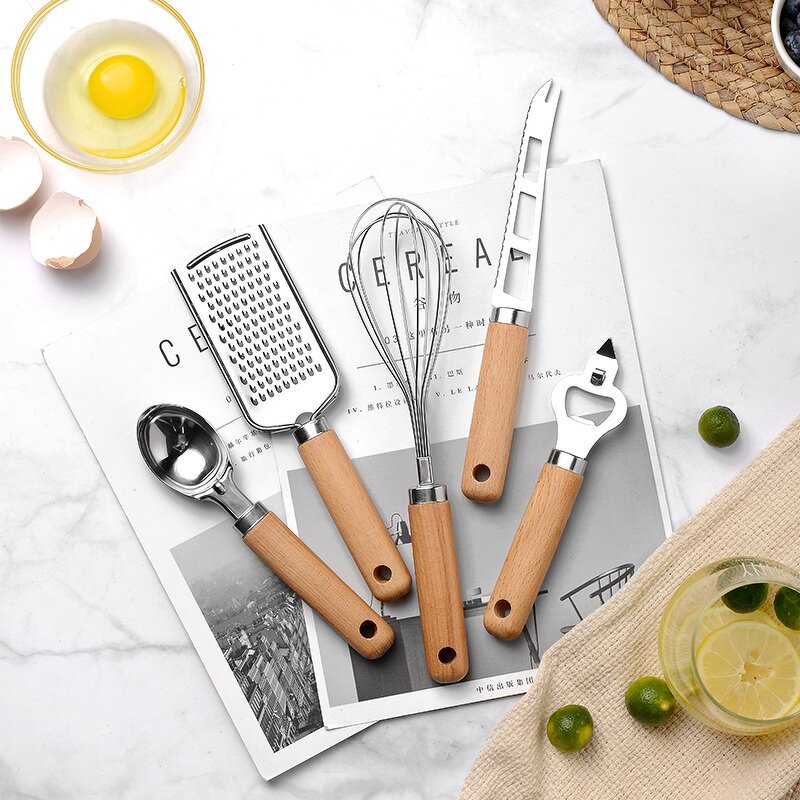 Smart Kitchen Tools Set Manufacturer - OEM/ODM Custom Smart Home Cooking New Kitchen Tools Stainless Steel Customized 9 Pcs