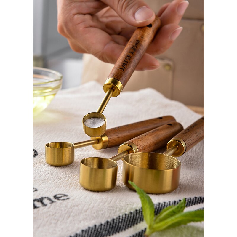 Measuring Cups and Spoons Factory - OEM/ODM Custom Premium Heavy Duty Stainless Steel Measuring Cups and Spoons