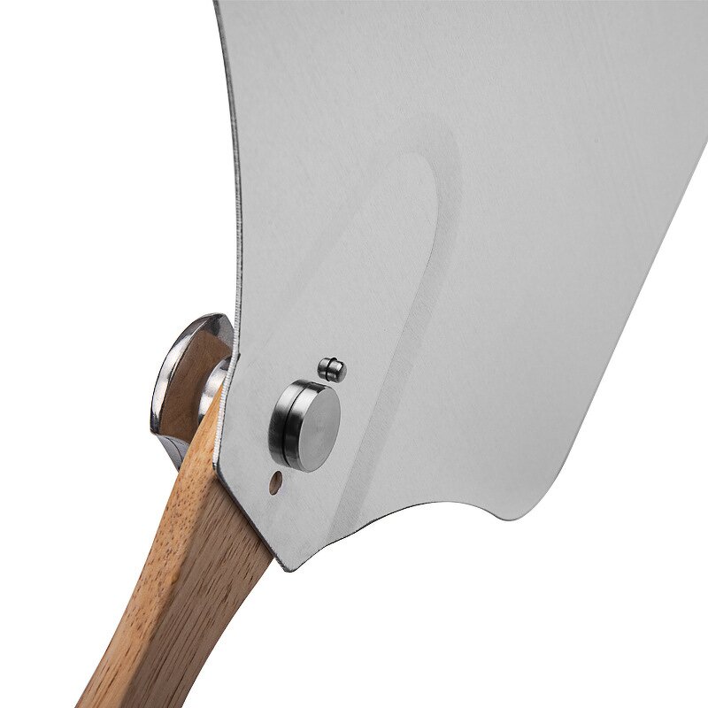 Rocker Cutter Pizza Peel Set Manufacturer - OEM/ODM Custom Rocker Cutter Foldable Wooden Handle Pie Paddle Pizza Peel Set