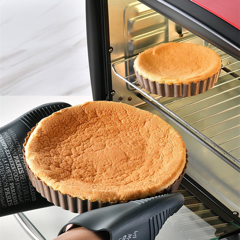 Golden Lace Wave Baking Mold Factory - OEM/ODM Custom Reusable Nonstick Carbon Steel Bakeware Golden Lace Wave Pizza Mold