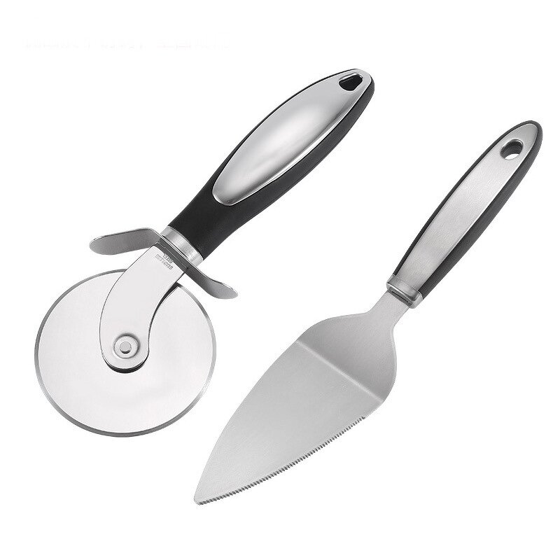 Stainless Steel Pizza Knife Set Manufacturer - OEM/ODM Custom Rolling Stainless Steel Pizza Knife Spatula Pizza Tool Set