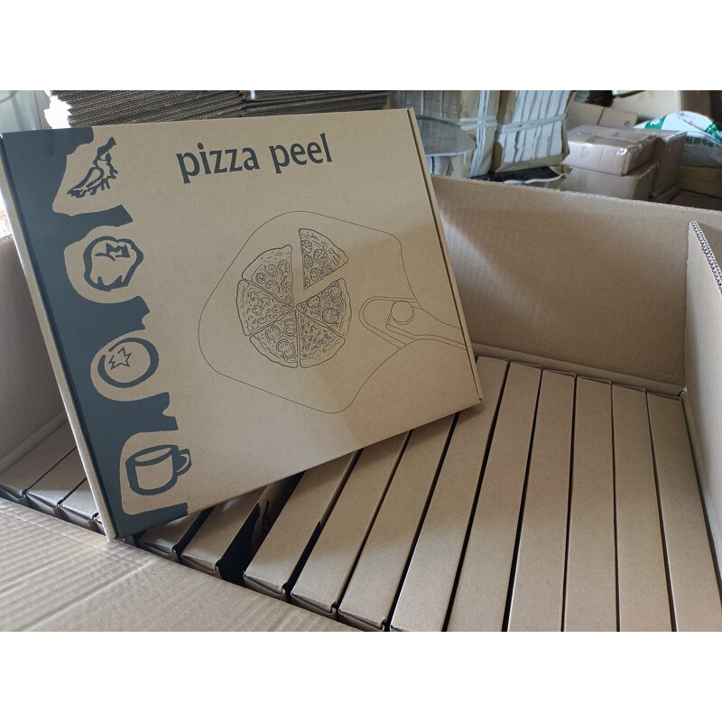 Pizza Peel Set Factory - OEM/ODM Custom 12x14 Aluminum Pizza Peel Set Shovel Paddle Cutter Slicer Spatula Logo