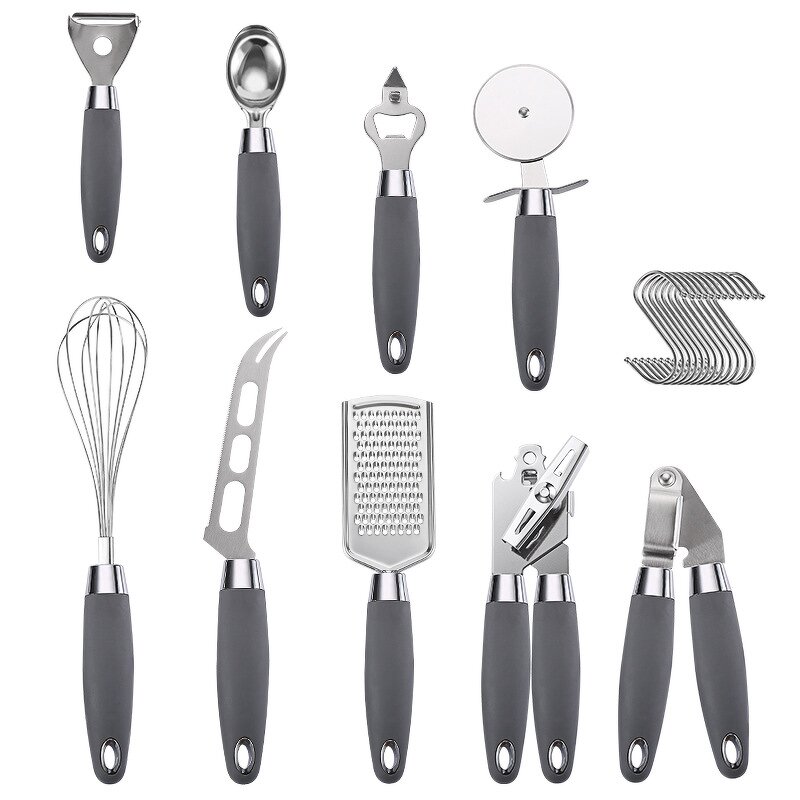 Smart Kitchen Tools Set Factory - OEM/ODM Custom Smart Home Cooking New Kitchen Tools Stainless Steel Rubber Plastic
