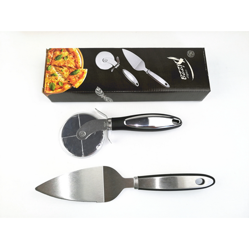 Stainless Steel Pizza Knife Set Manufacturer - OEM/ODM Custom Rolling Stainless Steel Pizza Knife Spatula Pizza Tool Set