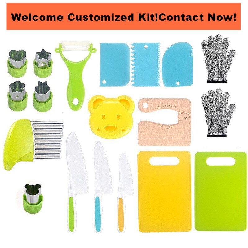 Kids Toddler Kitchen Cookware Set Factory - OEM/ODM Custom Kids Toddler Montessori Kitchen Cookware Baking Tools Plastic